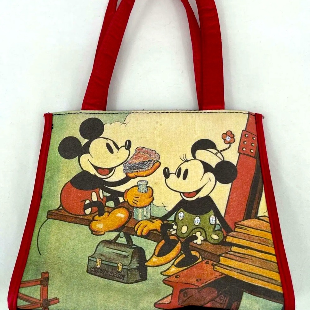 Rare Vintage Walt Disney World Kids MICKEY & MINNIE MOUSE Purse